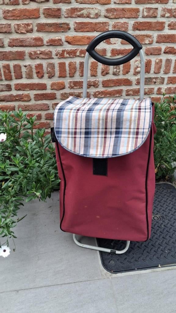 trolley, winkelkar, boodschappenkar, Handtassen en Accessoires, Ophalen, Rood, Wieltjes