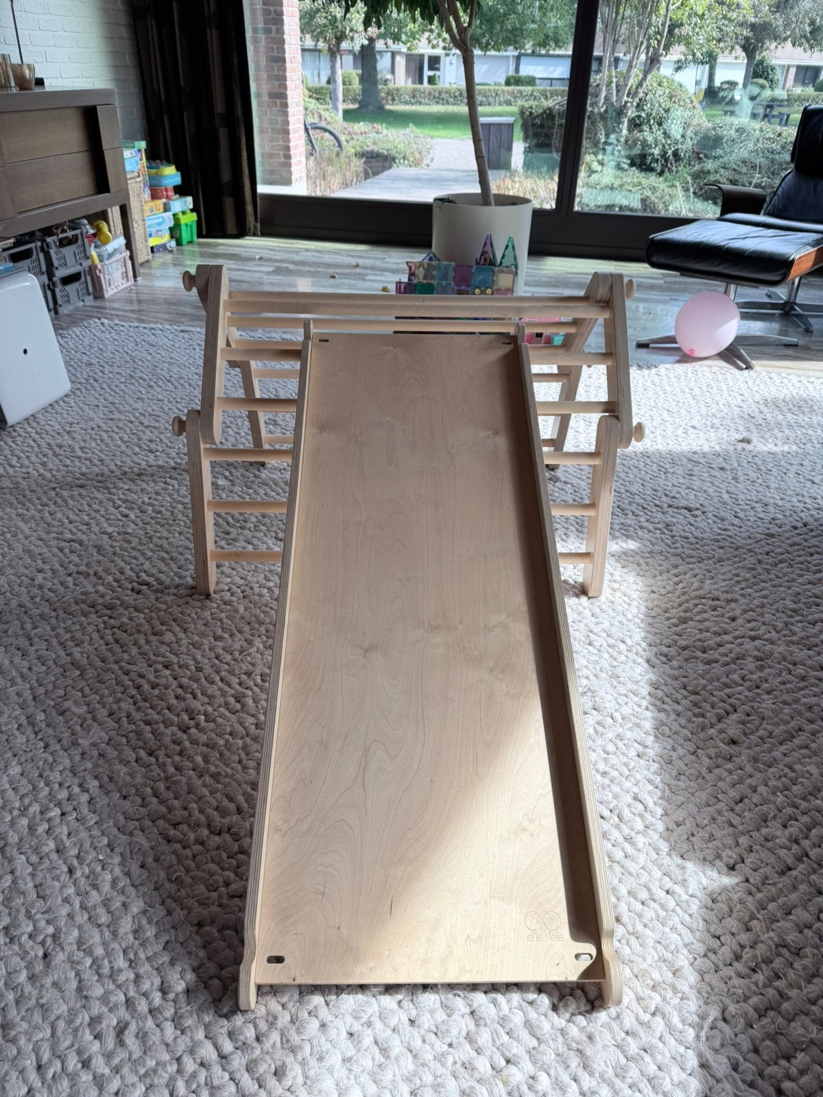 Ette Tete houten klimrek met glijbaan / klimhelling, Ophalen, Zo goed als nieuw