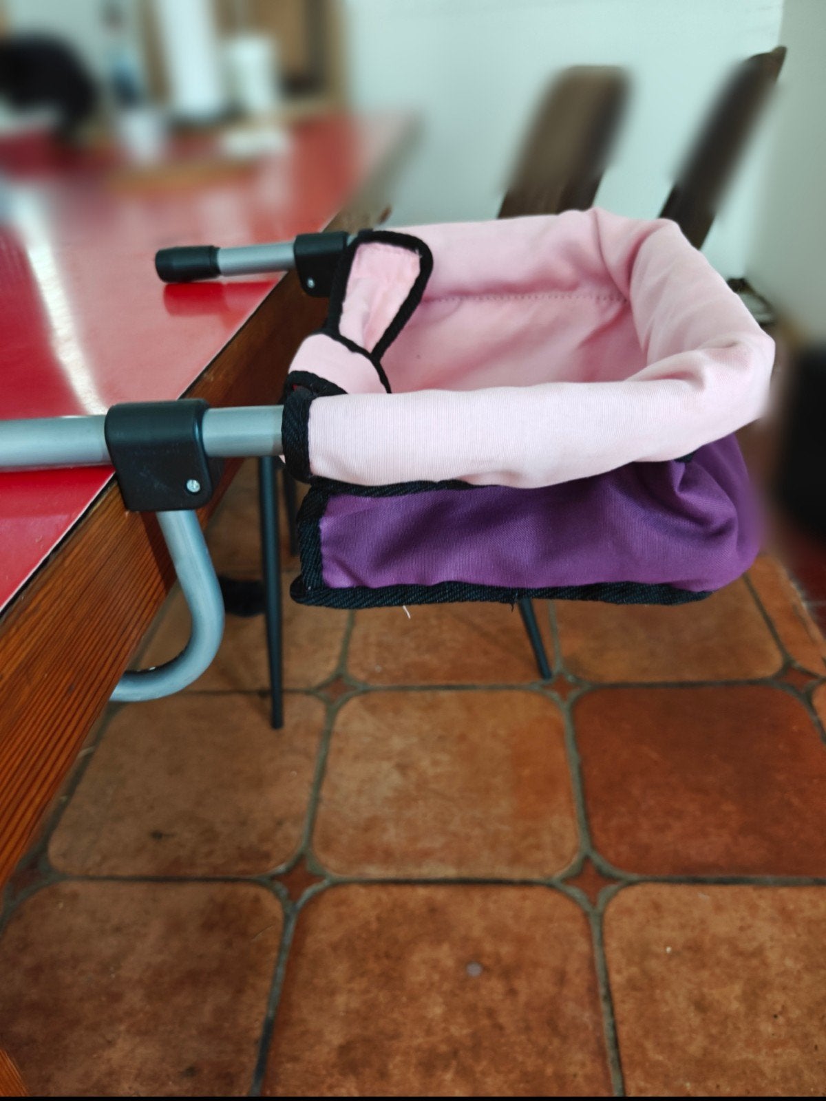 Leuk Tafelhangstoeltje voor Poppen - Roze, Enlèvement, Utilisé, Baby Pop