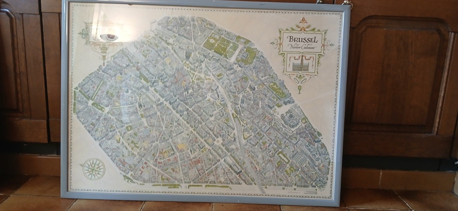 Plan de Bruxelles, encadré, Collections, Enlèvement