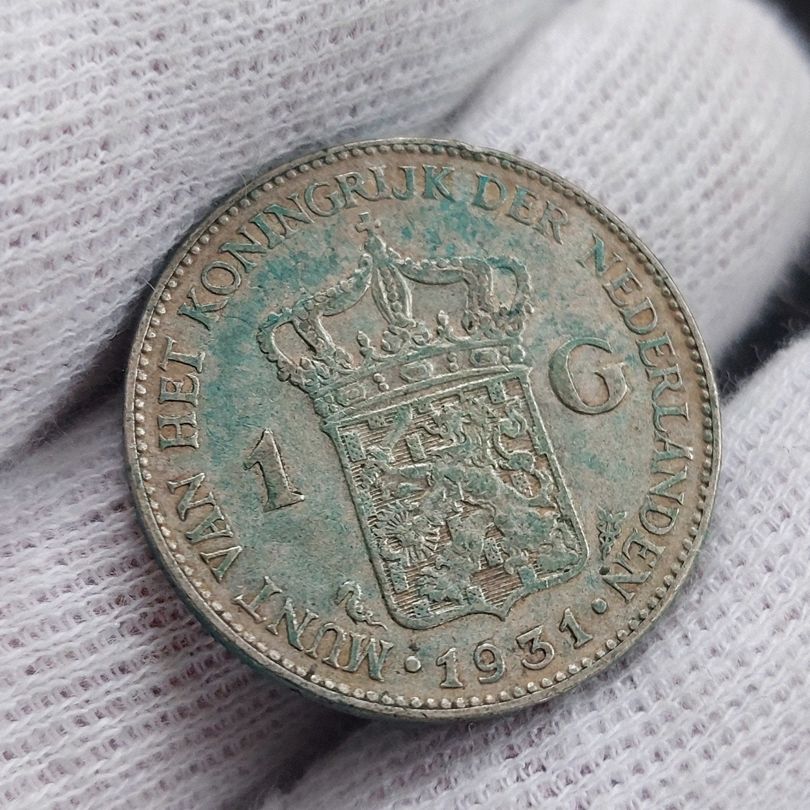 Munt / Nederland / Wilhelmina / 1 Gulden / 1931 / Zilver, Ophalen of Verzenden, Zilver