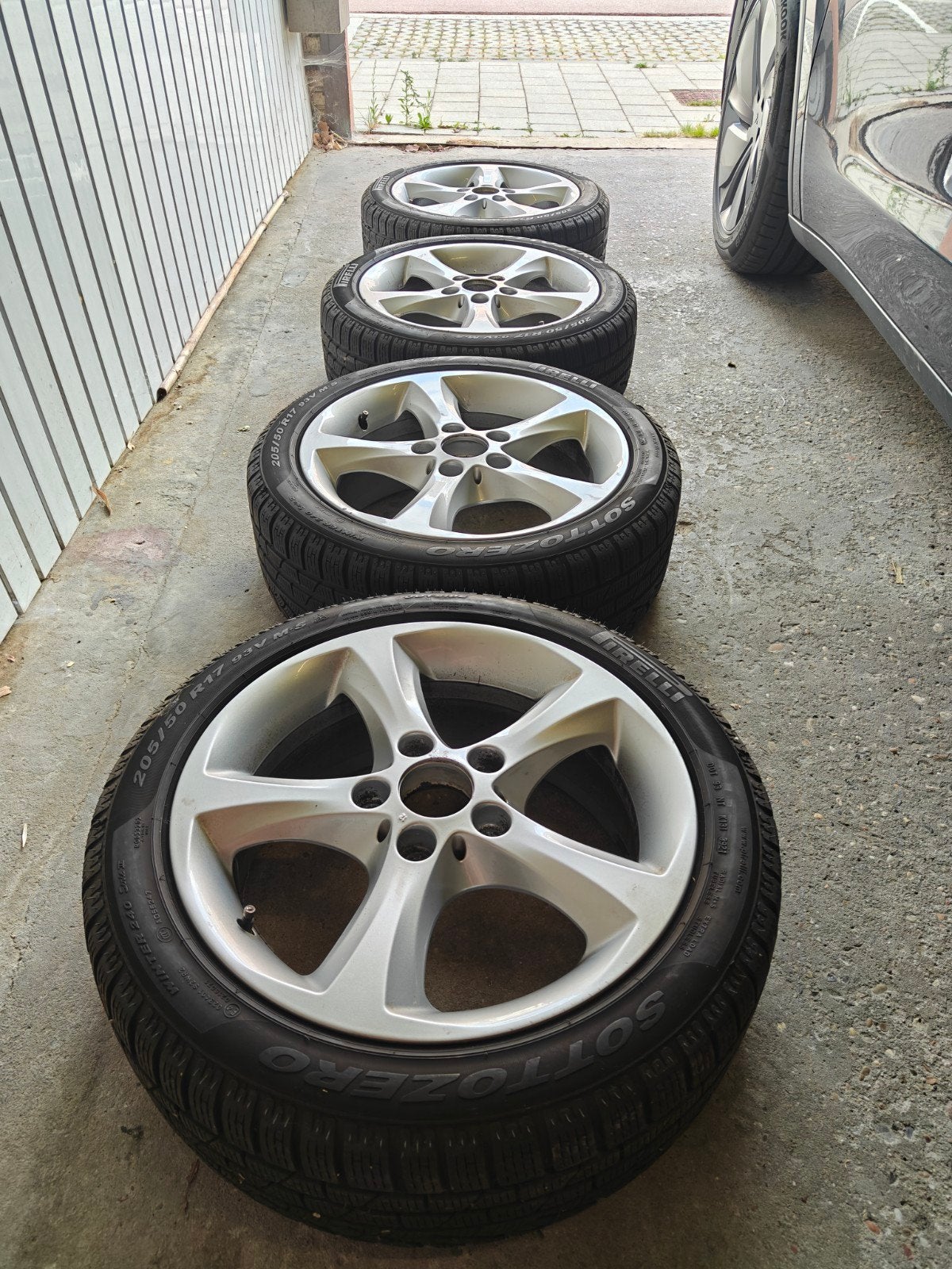 Originele BMW 17 inch Winterset Style 256 | 5x120 E82 E87 E8, Auto-onderdelen, Banden en Velgen, Ophalen, Gebruikt, Banden en Velgen