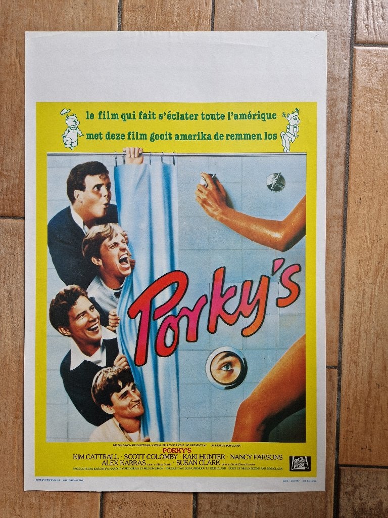 filmaffiche Porky's 1981 filmposter, Rechthoekig Staand, Ophalen of Verzenden, Zo goed als nieuw, A1 t/m A3