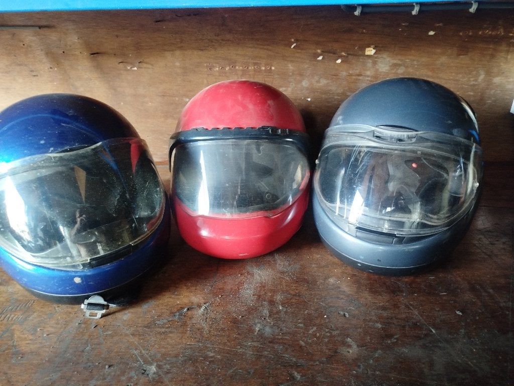 Oude BMW helmen onderdelen, Enlèvement, Casque système