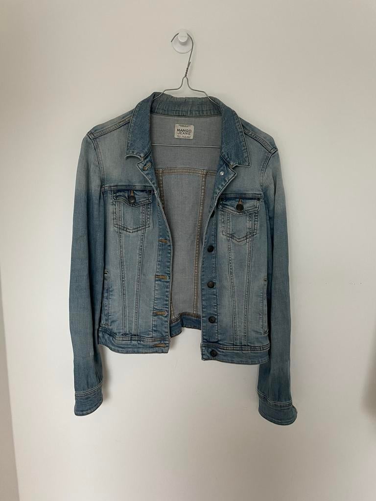 Mango jeansjasje S, Ophalen of Verzenden, Zo goed als nieuw, Maat 36 (S), Blauw