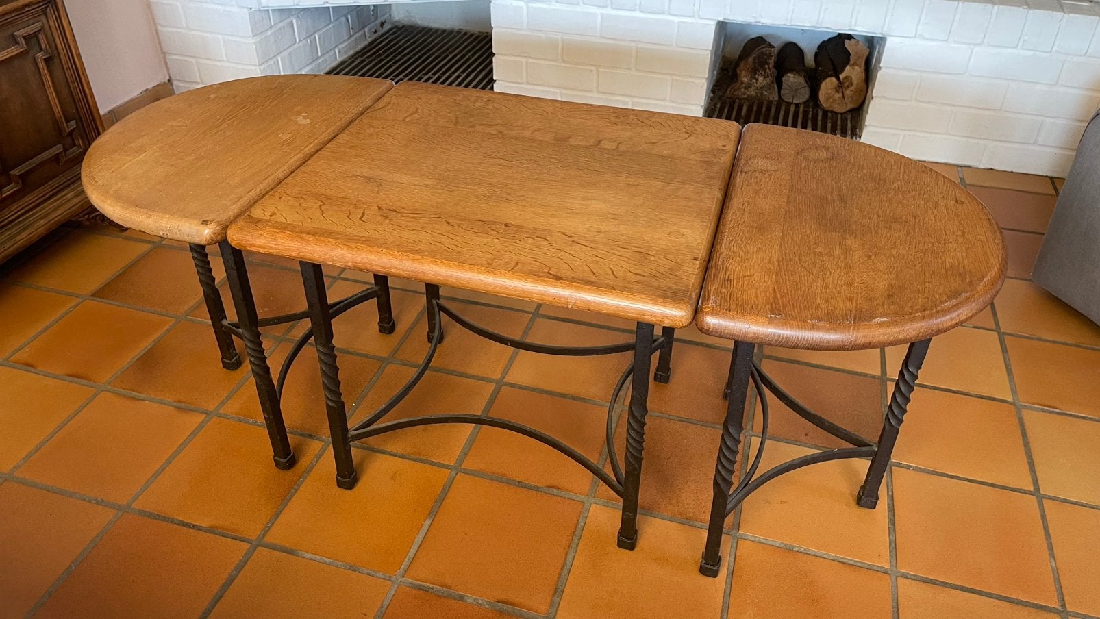 Table basse en 3 parties chêne massif, Enlèvement