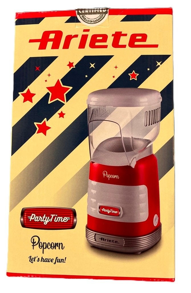 Coca-Cola Ariete retro popcornmachine PartyTime., Electroménager, Fours, Enlèvement ou Envoi, Neuf, Air chaud, Autoportant
