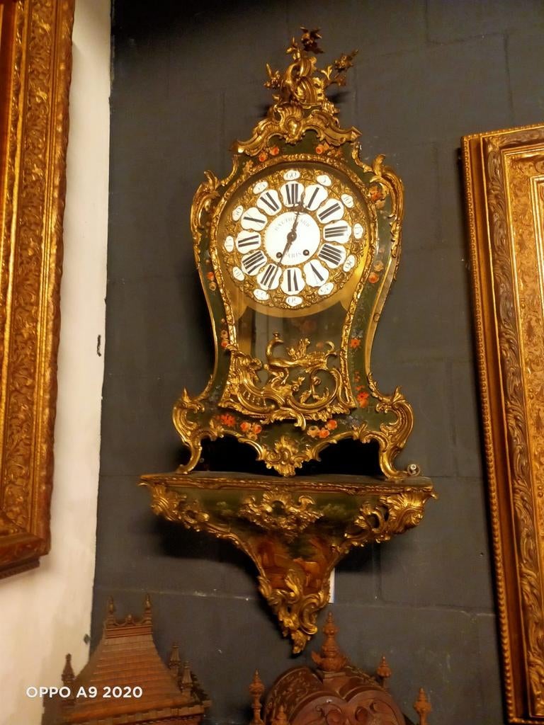 Boule klok conzol 130 cm jaar ongeveer 1870, Antiek en Kunst, Antiek | Klokken, Ophalen