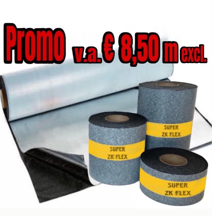 EPDM 1,3mm dik | Zelfklevend 1.50m Breed € 8,50m excl.btw, Ophalen, Overige materialen, Zwart, Nieuw