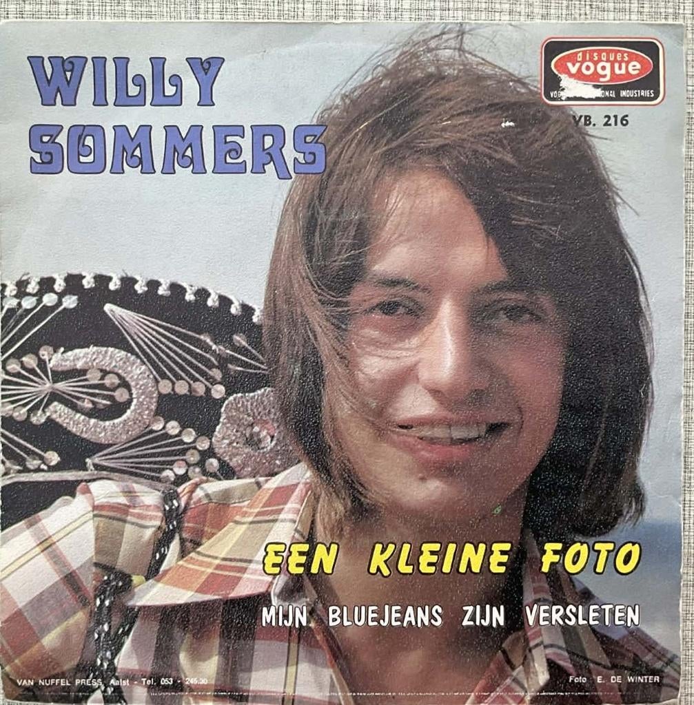 Willy Sommers "Een Kleine Foto", Ophalen of Verzenden, 1970 - 1979, Gebruikt, Levenslied of Smartlap