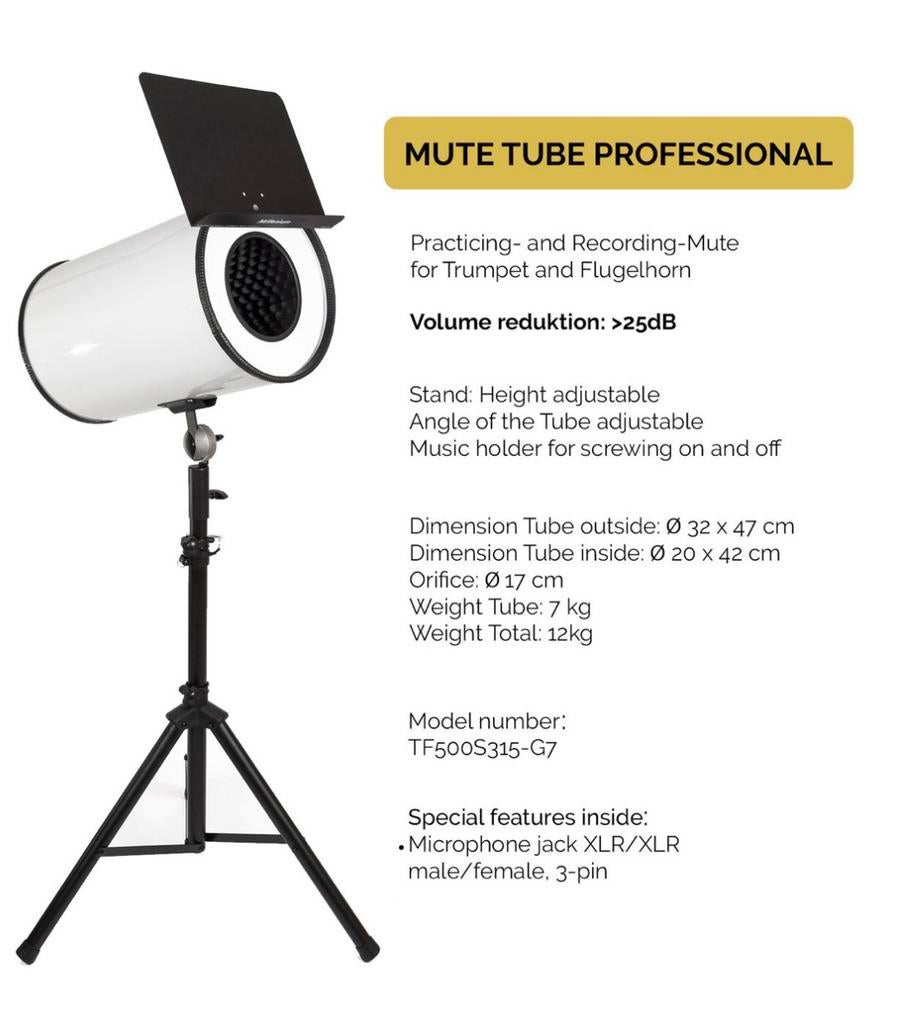 Millenium Mute Tube Professional - stil oefenen, Musique & Instruments, Enlèvement, Comme neuf, Trompette
