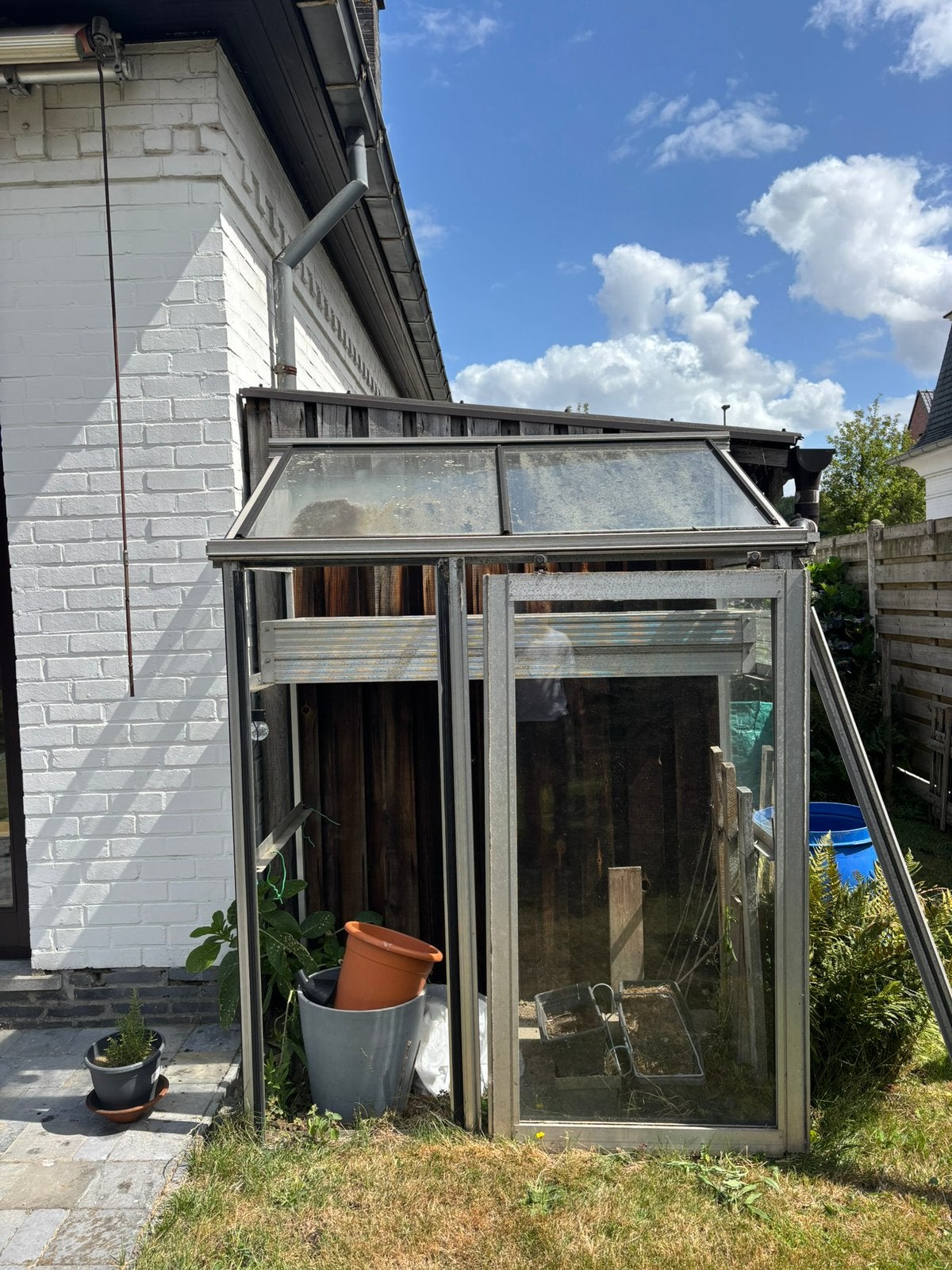 Serre gratis, Tuin en Terras, Ophalen, Glas, Gebruikt, Kweekkas