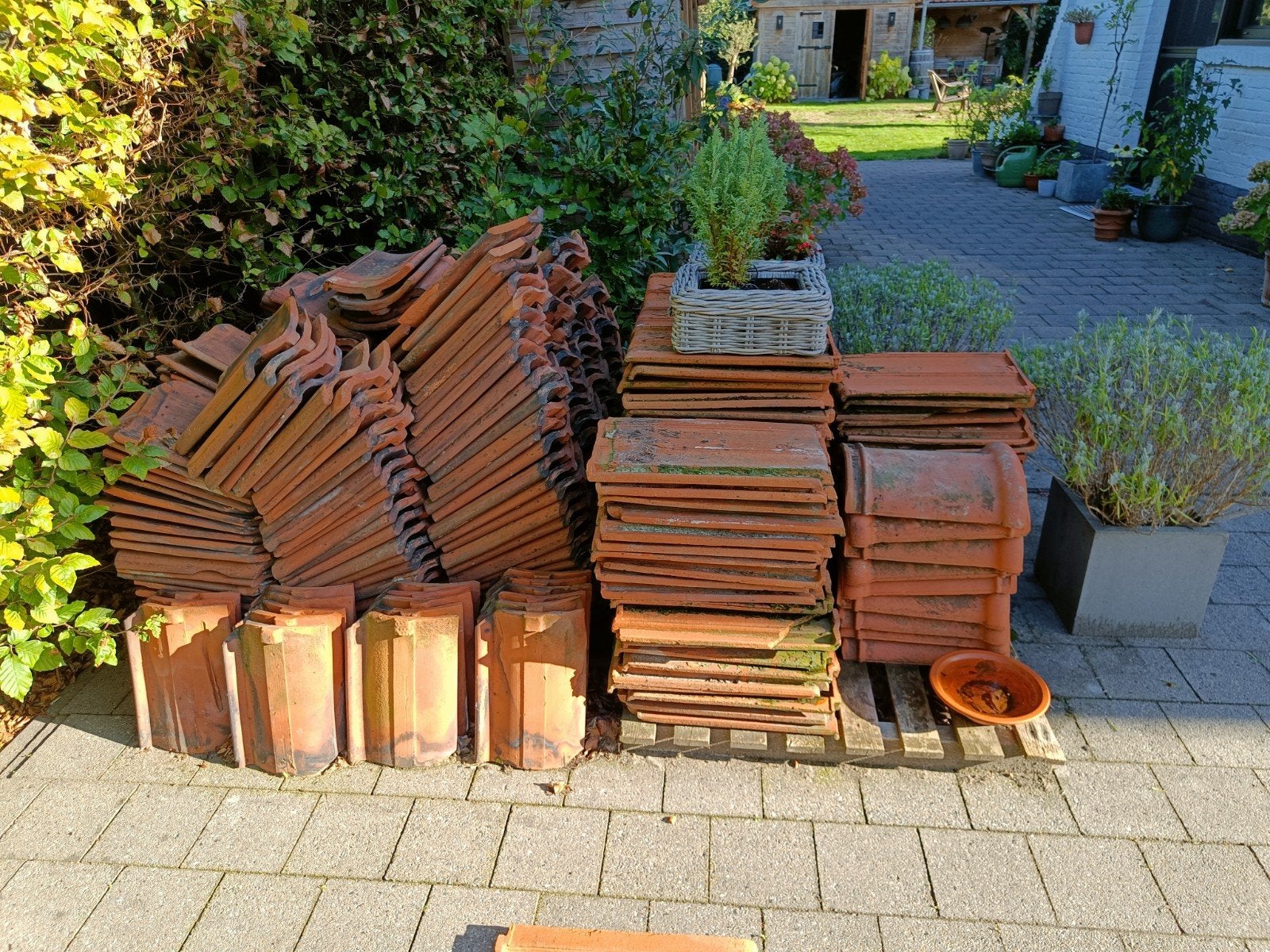 dakpannen gratis!!!, Bricolage & Construction, Enlèvement, Utilisé, Tuiles