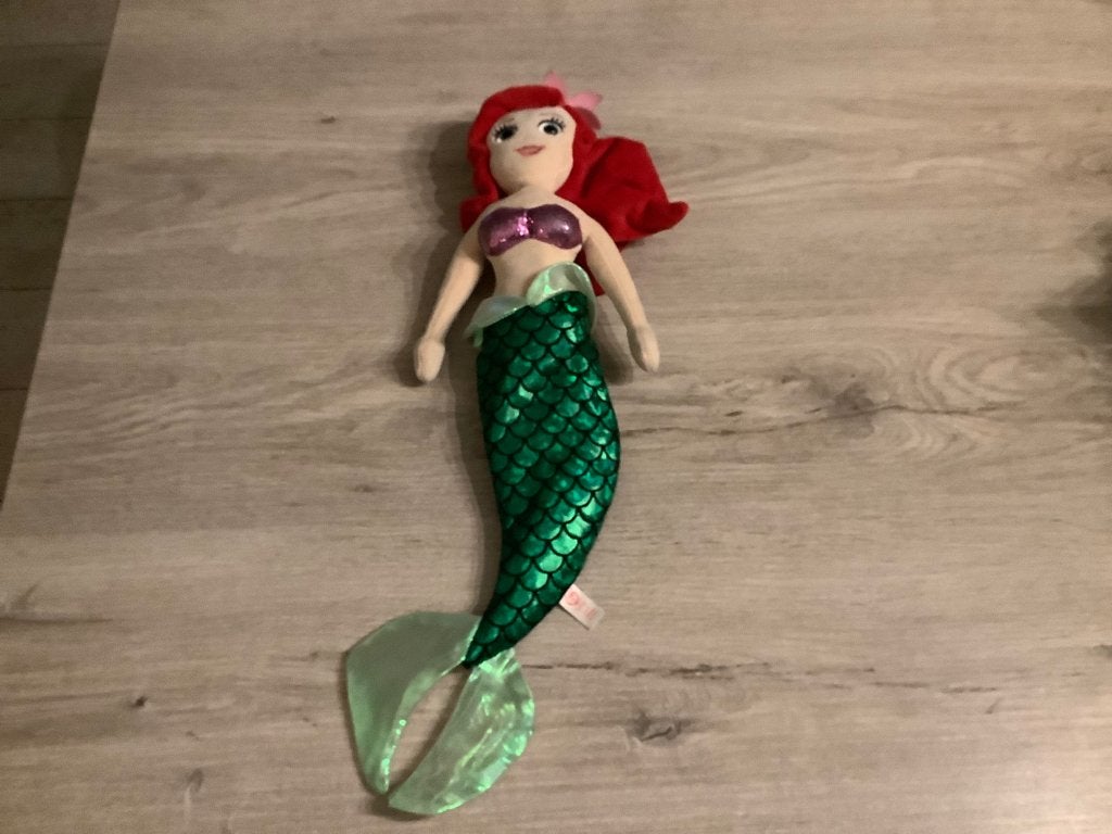 Personnage en peluche Disney Ariel la sirène (50 cm), Comme neuf, Moyen (20 à 80 cm), Autres types, Ty