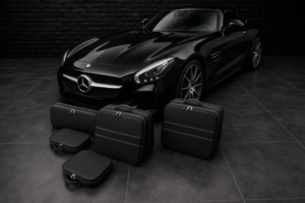 Set de valises en cuir Roadsterbag Mercedes AMG SLS Coupe, Envoi, Neuf