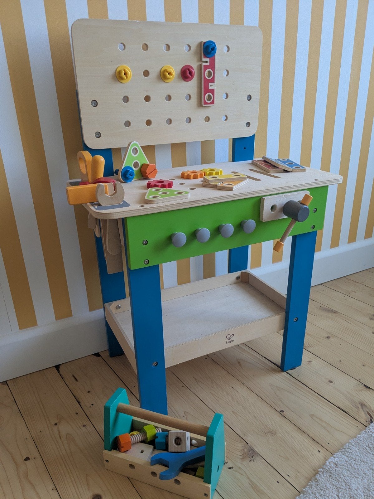 Houten kinderwerkbank Hape, Ophalen, Gebruikt