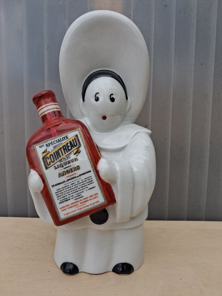 Statue en porcelaine COINTREAU, Collections, Enlèvement ou Envoi, Utilisé, Panneau publicitaire