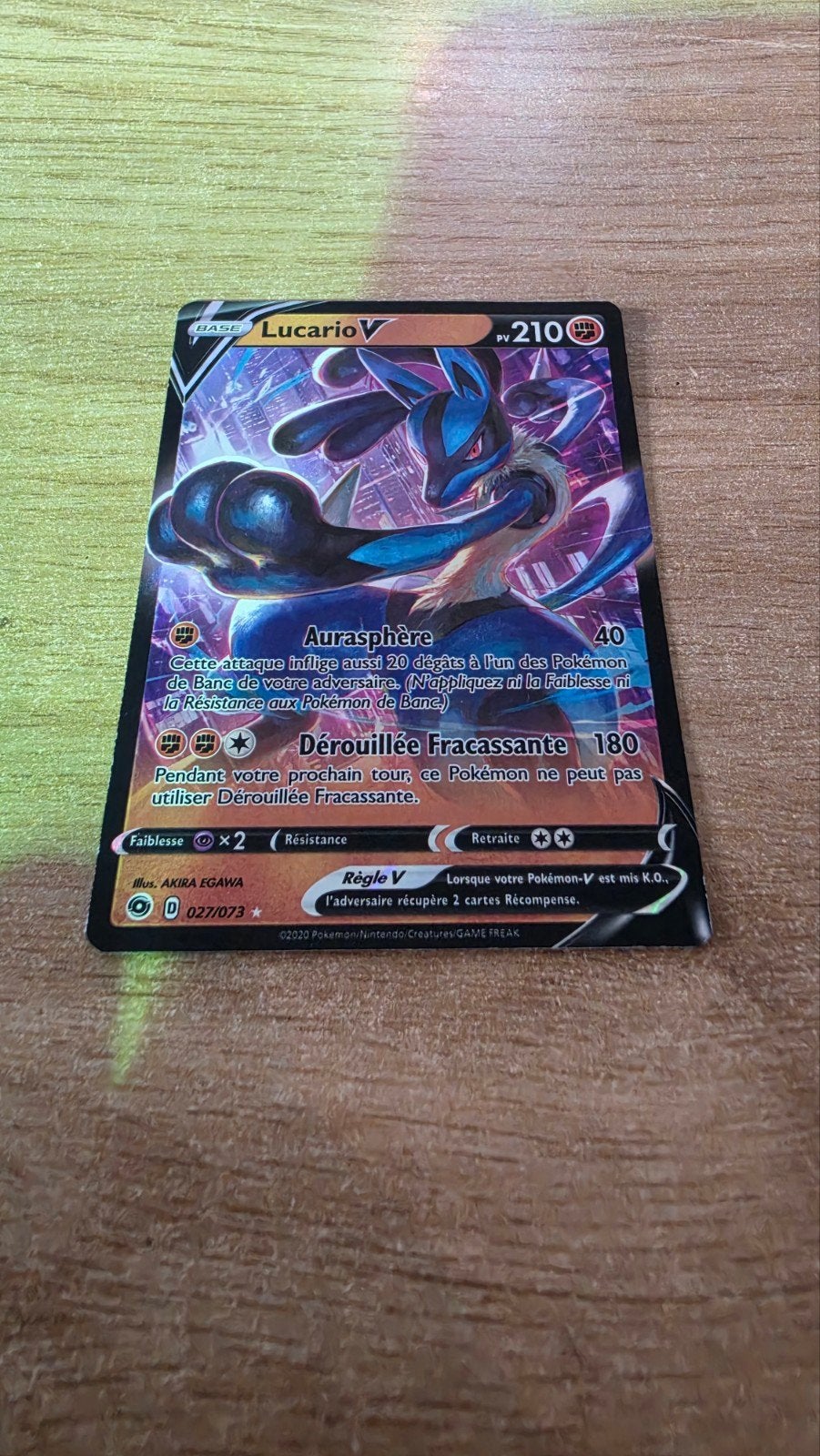 Lucario V 027/073 FR, Ophalen