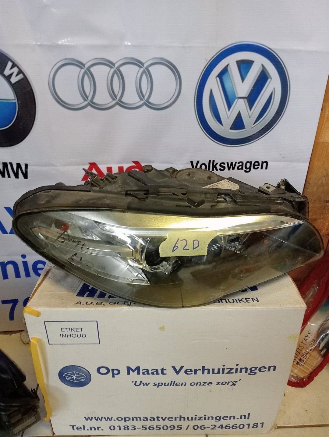 BMW 5 SERIE F10 F11 FACELIFT XENON LED KOPLAMP 7343912-08, Gebruikt, -, -, Ophalen of Verzenden
