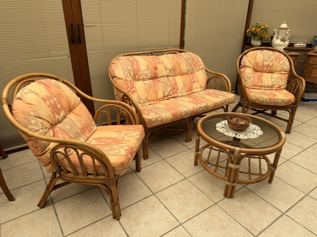 Salon en rotin, Maison & Meubles, Enlèvement