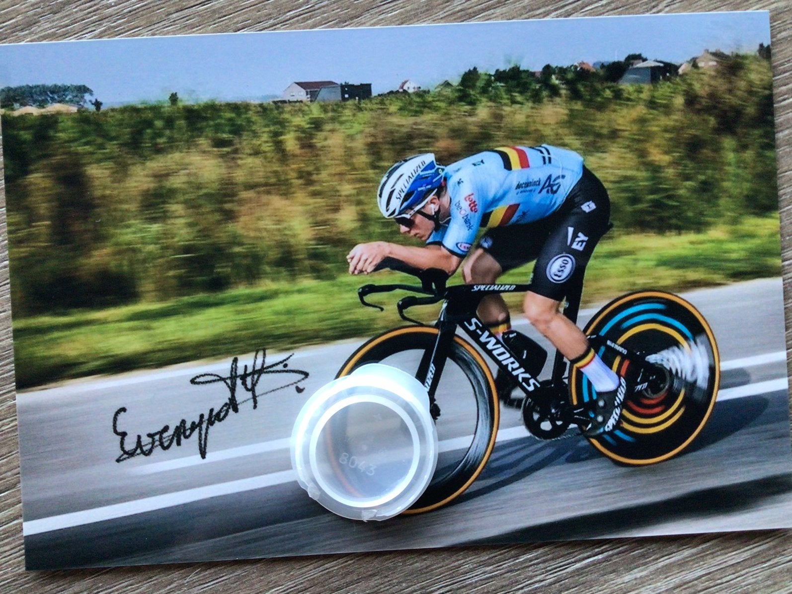 Wielerfoto remco evenepoel, Sports & Fitness, Enlèvement ou Envoi, Comme neuf