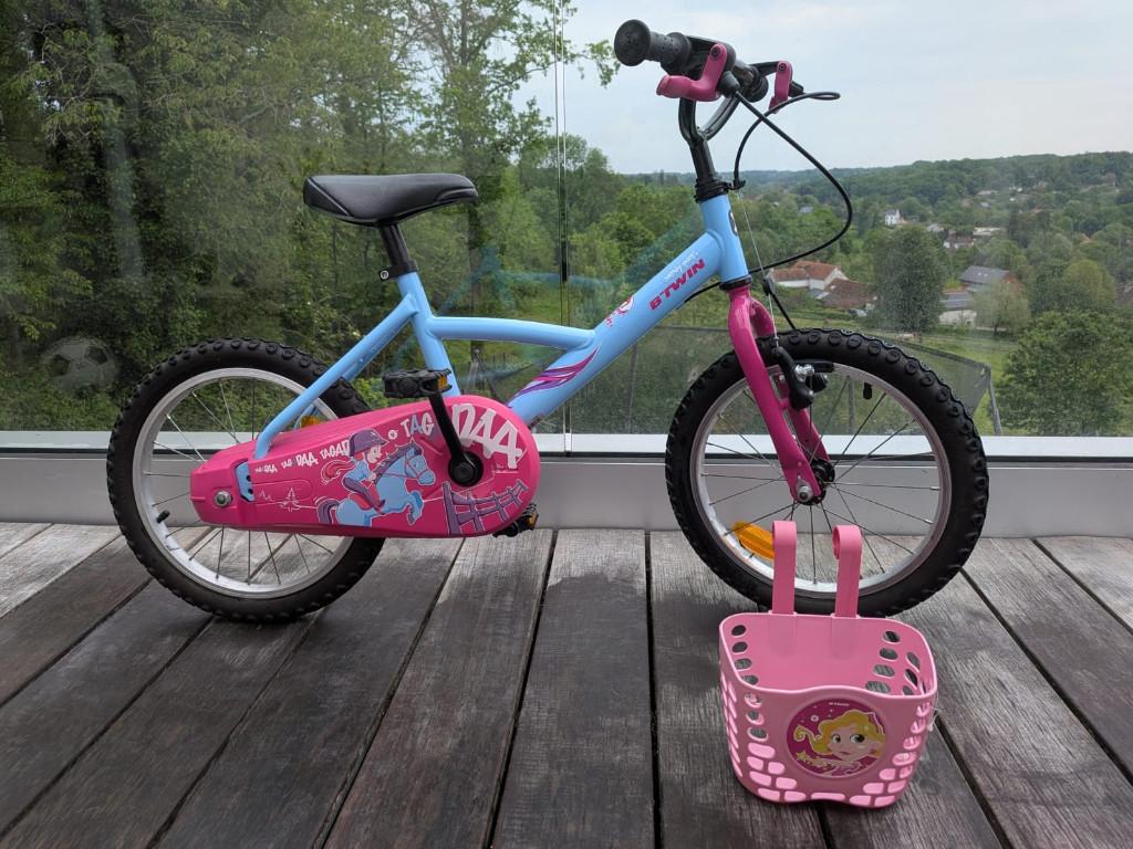 B'TWIN TAG Princess 16 inch kinderfiets (Ittre-Namur), Ophalen, Velgrem, BTwin Décathlon, 16 inch
