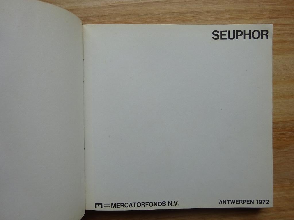 Michel Seuphor 1972 Mercatorfonds Antwerpen, Enlèvement ou Envoi, Utilisé, Peinture et dessin