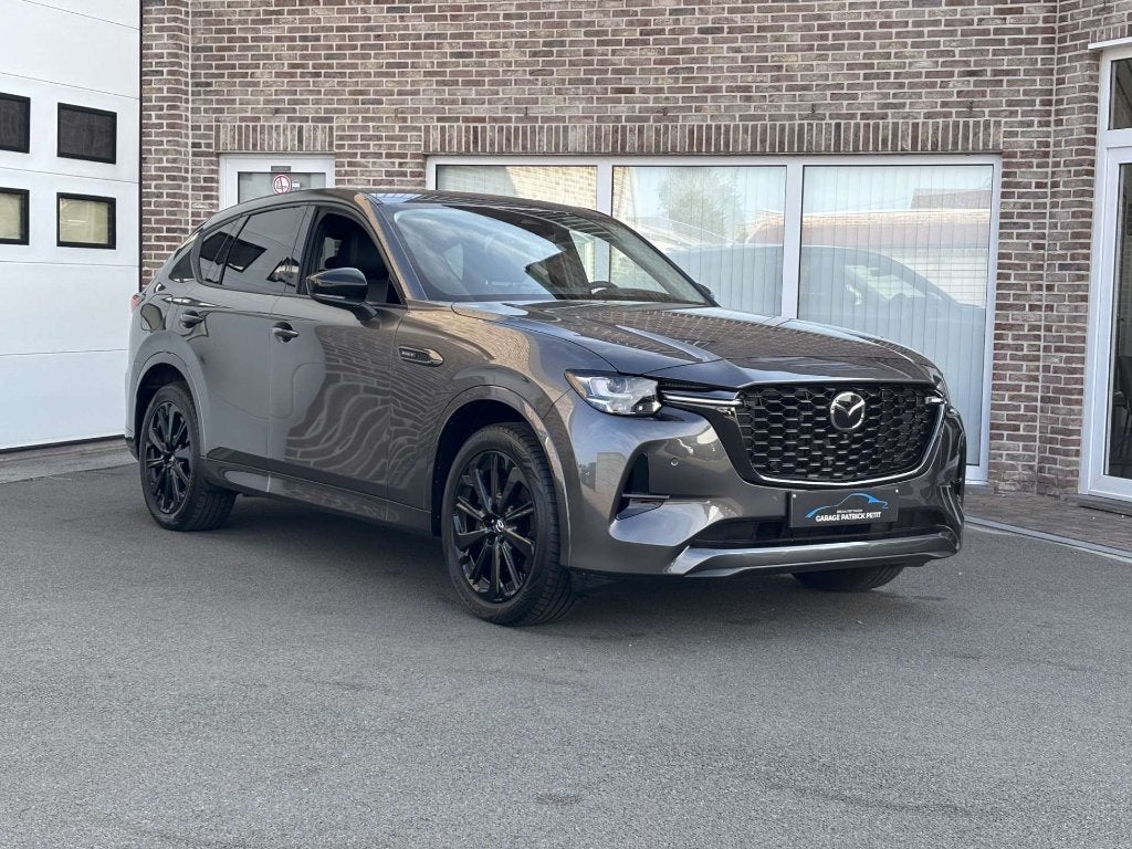 Mazda CX-60 2.5 PHEV AWD Homura Plus / Open dak / Trekhaak, Auto's, Mazda, Dealer onderhouden, 4 cilinders, 2500 kg, Leder