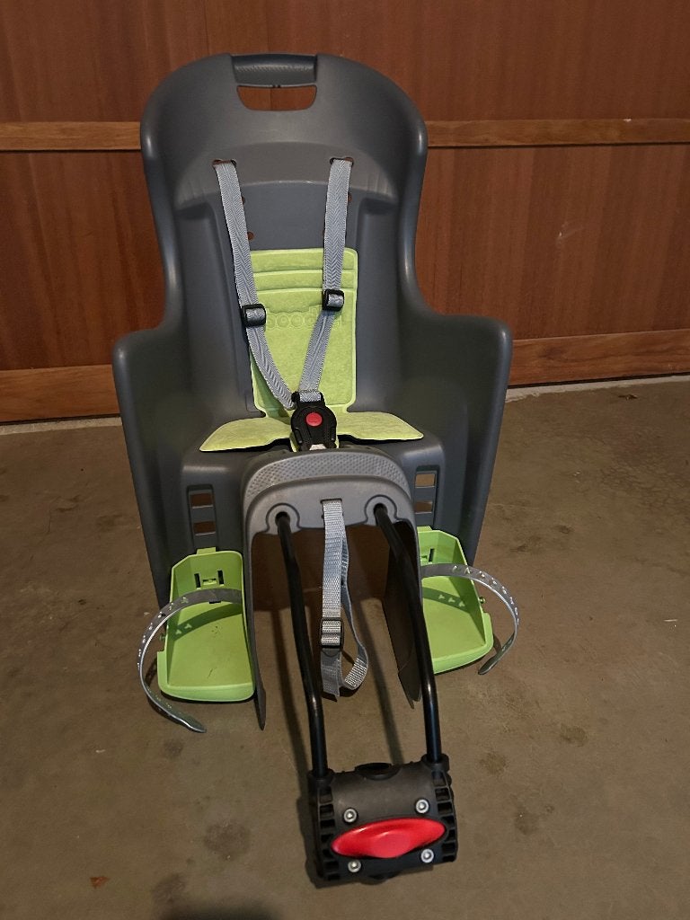 Fietsstoel Polisport nieuwstaat, Fietsen en Brommers, Ophalen, Achterzitje, Voetsteuntjes, 9 t/m 18 kg