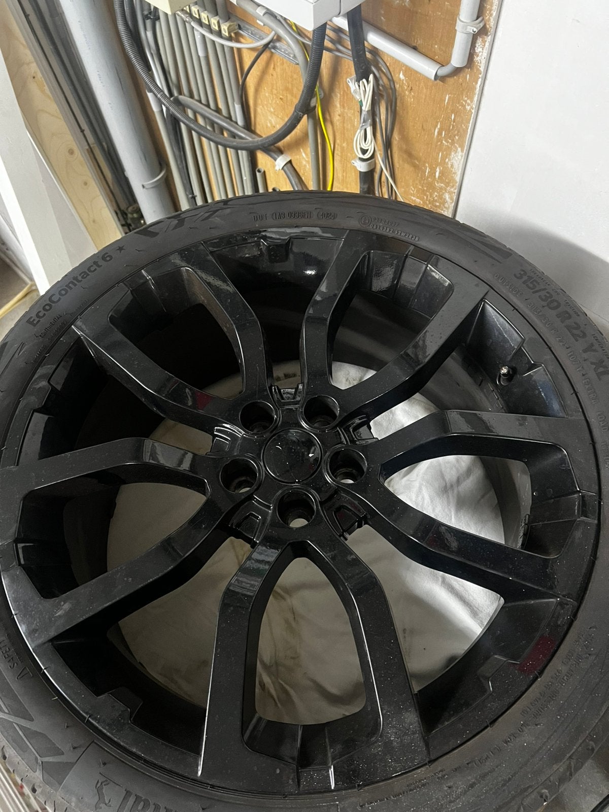 22 inch range rover velg, Ophalen