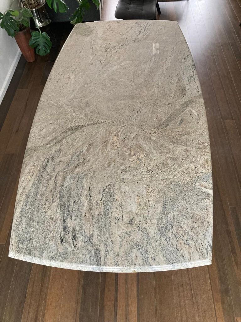 Granieten tafel, Ophalen, Overige materialen, Gebruikt, 100 tot 150 cm