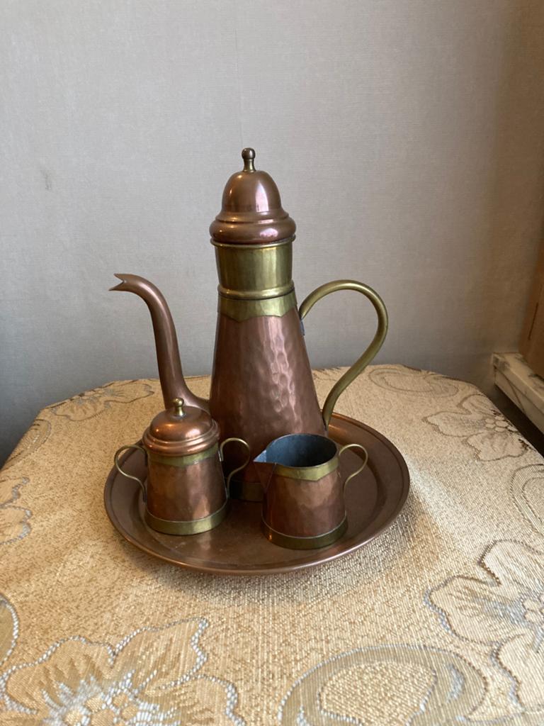 Koffie set, Antiek en Kunst, Ophalen, Koper