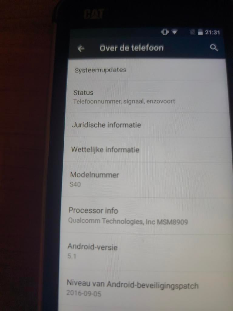 Een vlekkeloze, zo goed als nieuwe Cat S40-telefoon., Telecommunicatie, Ophalen, Gebruikt, Klassiek of Candybar, Zonder abonnement