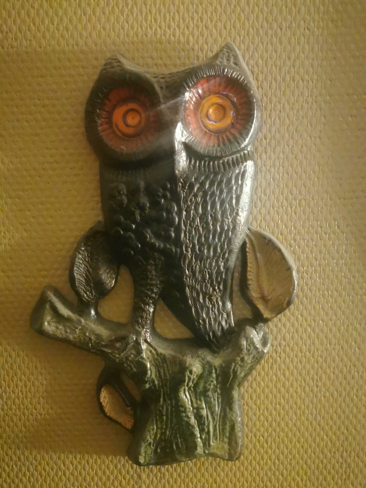 Keramieken wandsculptuur uil, Huis en Inrichting, Ophalen, Wandsculptuur