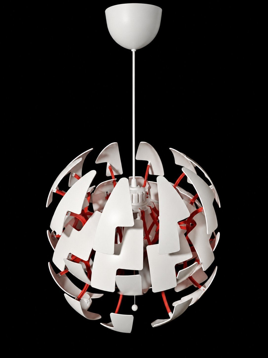 IKEA PS 2014 design hanglamp – wit/oranje, Enlèvement, Comme neuf