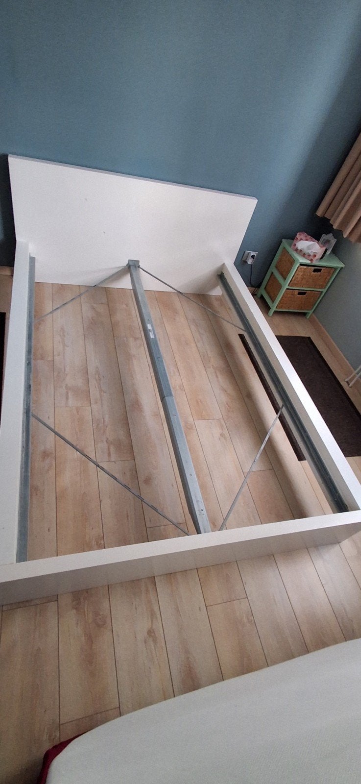 houten bedframe, Maison & Meubles, Queen size, 140 cm, Enlèvement, Utilisé