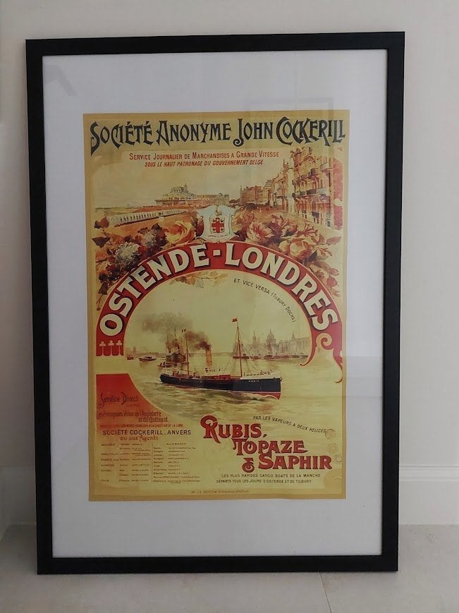 Retro foto Oostende -London, Ophalen of Verzenden, Zo goed als nieuw, Voor 1940, Prent