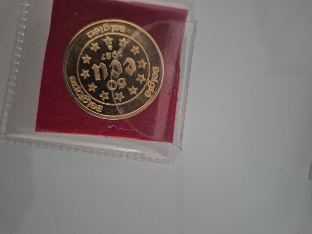 Pièce or 50ecu, Timbres & Monnaies, Enlèvement, Or