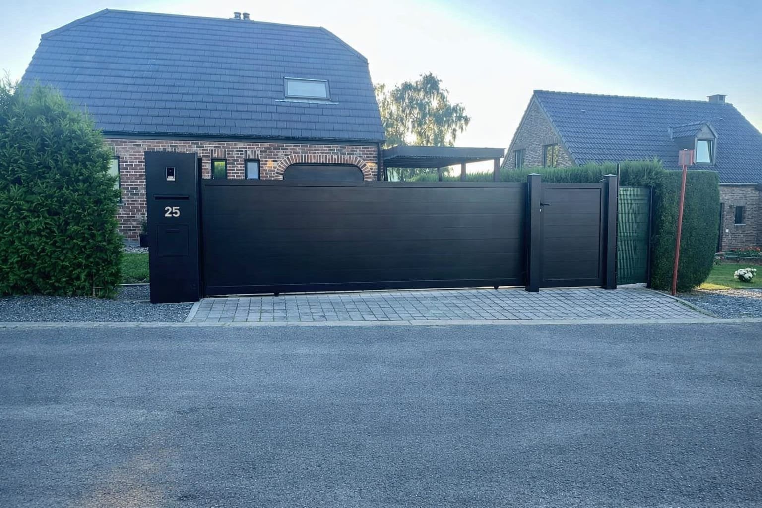 Coulissant, Enlèvement, Neuf, Aluminium, Avec portail