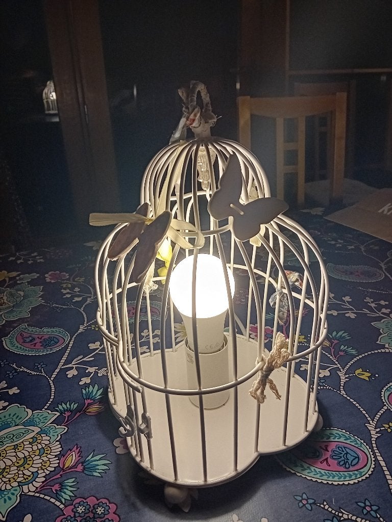 LAMPE CAGE A POSER, Enlèvement, Utilisé, Moins de 50 cm