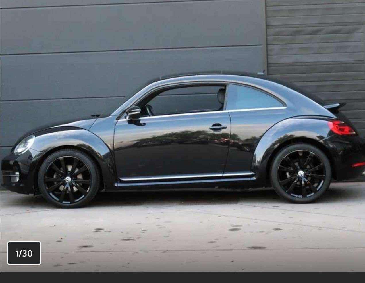 Volkswagen Beetle 1.4 TSI DSG Sport Deep Black, Auto's, Automaat, Euro 5, Zwart, Leder
