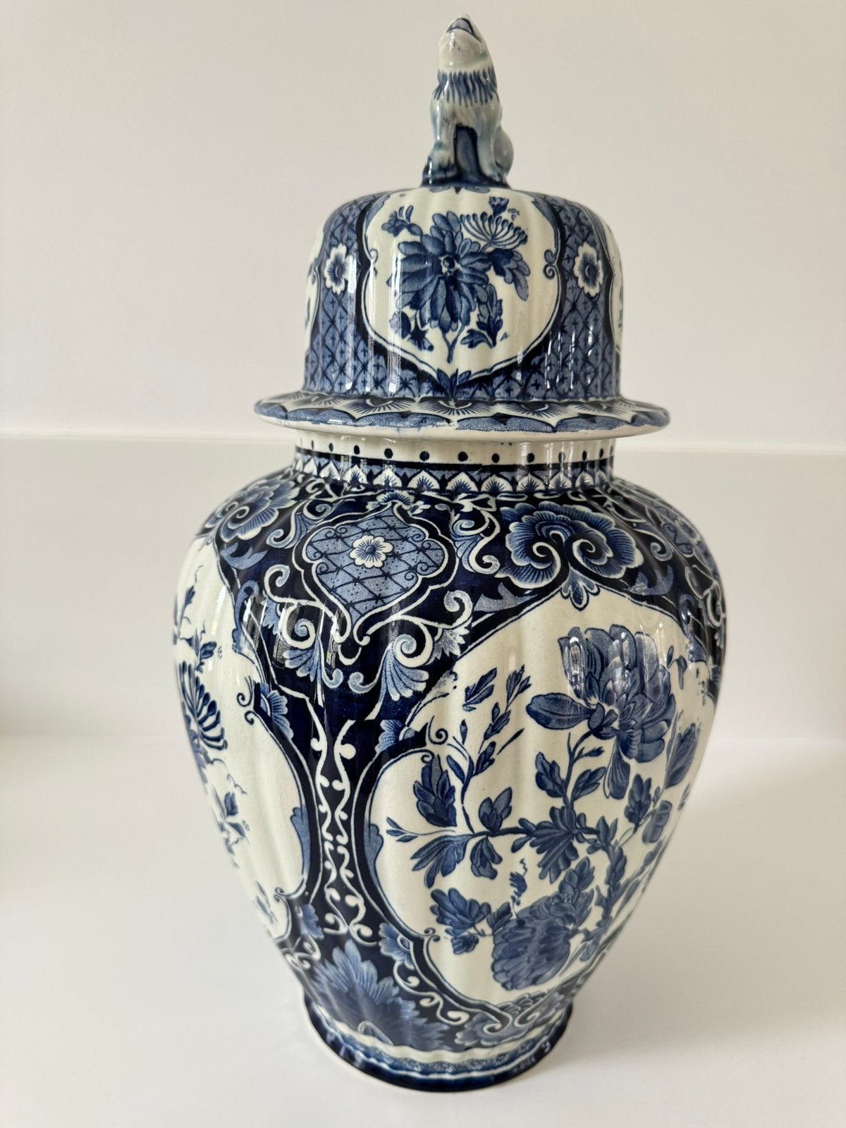 Prachtige vintage Delfts blauwe vaas, Antiquités & Art, Antiquités | Vases, Enlèvement
