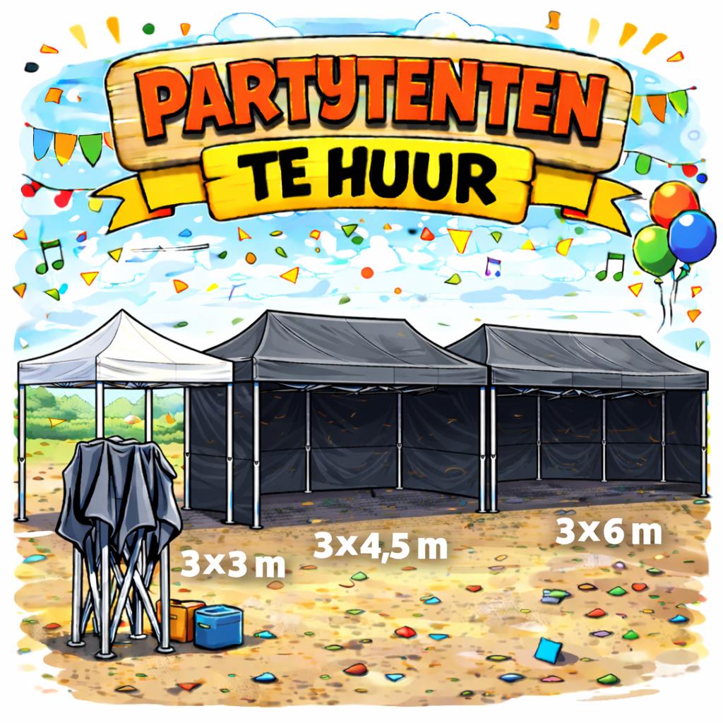 Partytenten te huur, Tuin en Terras, Partytenten, Ophalen