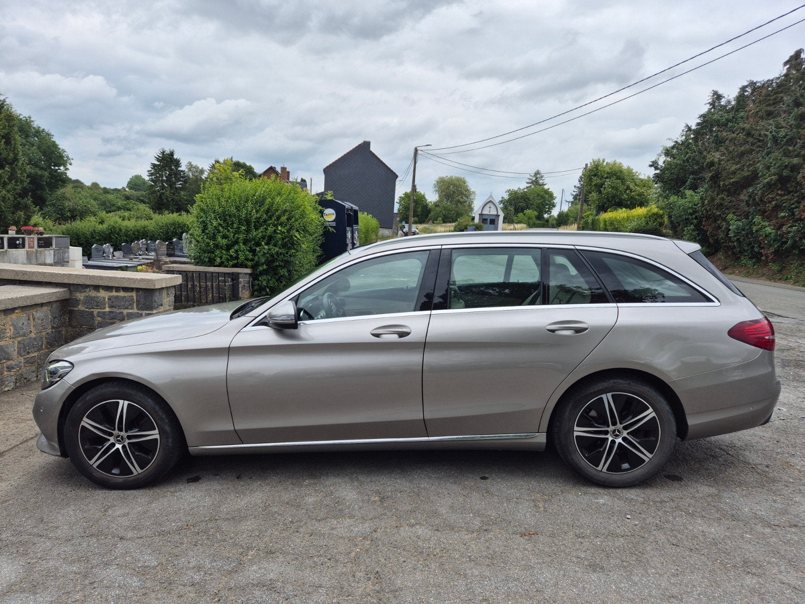 Mercedes Benz C 180 D - 85500km - 04/2019, Autos, Cuir, Achat, Beige, Beige