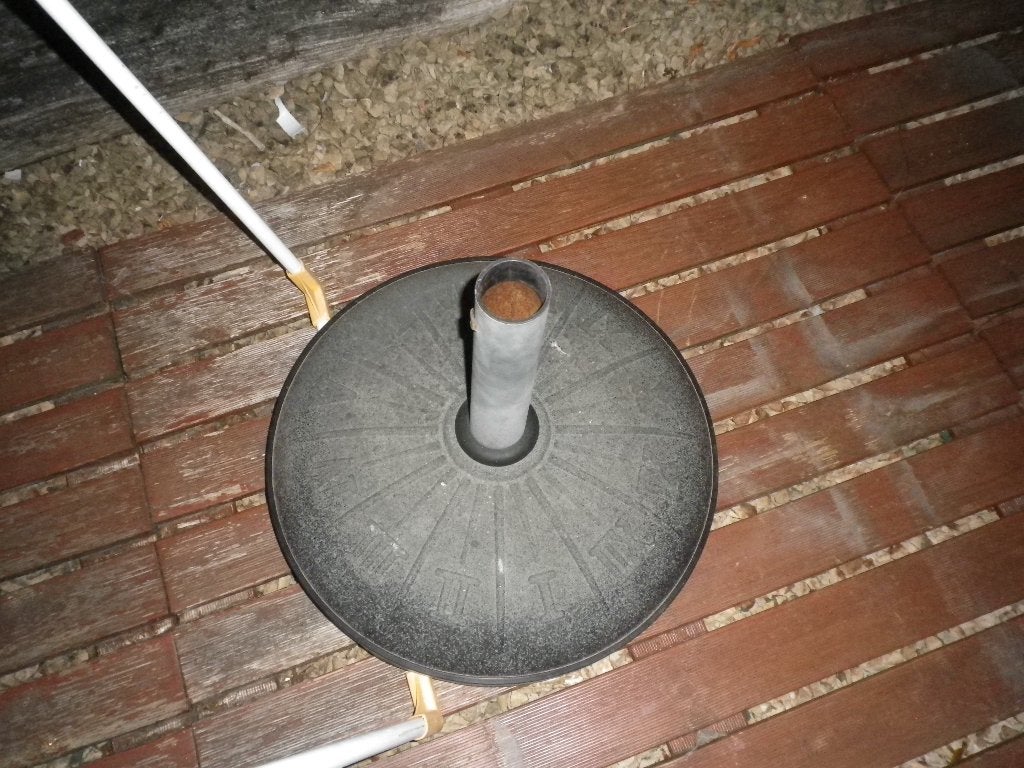 pied de parasol, Tuin en Terras, Parasols, Ophalen, Gebruikt, Parasolvoet