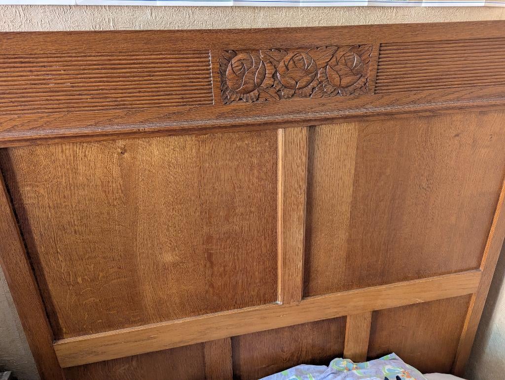 Eenpersoons bed, Huis en Inrichting, Ophalen, Eenpersoons, 210 cm, Vintage