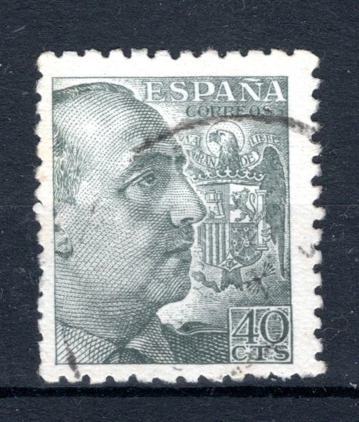 ESPAGNE Cadix Caudillo, fechador SAN ROQUE 40 c 1939, Timbres & Monnaies, Timbres | Europe | Espagne, Envoi, Affranchi