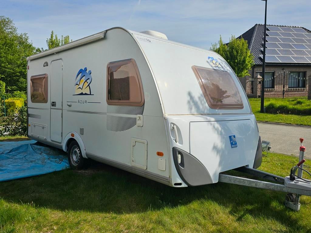 KNAUS CARAVAN wit, met alle comfort, automatic rotor, Airco,, Caravans en Kamperen, Particulier, Airco, Knaus