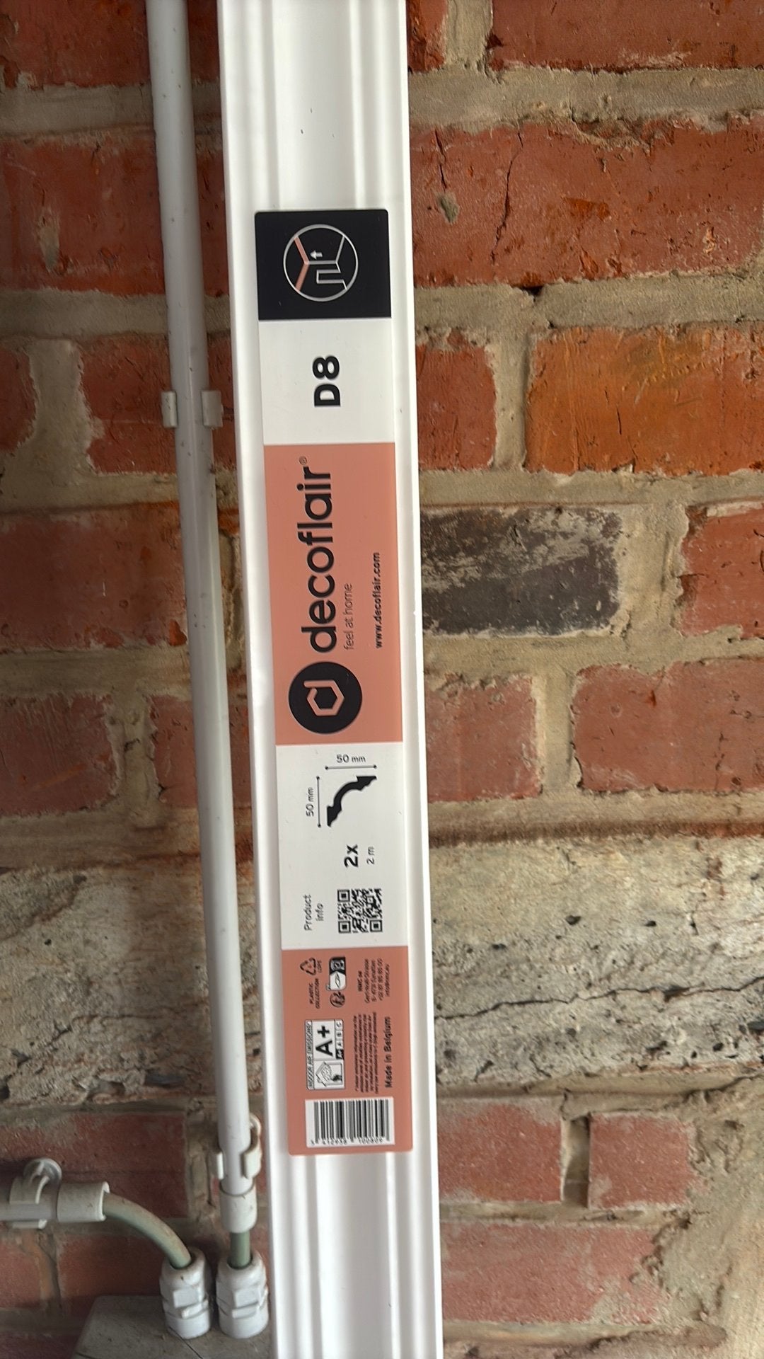 Decoflair moluur D8 50x50mm 10m totaal, Ophalen, Nieuw