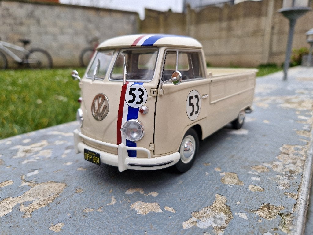 VW T1 Pick Up - Racer 53 - Échelle 1/18 - PRIX : 49€, Hobby & Loisirs créatifs, Voitures miniatures | 1:18, Enlèvement ou Envoi
